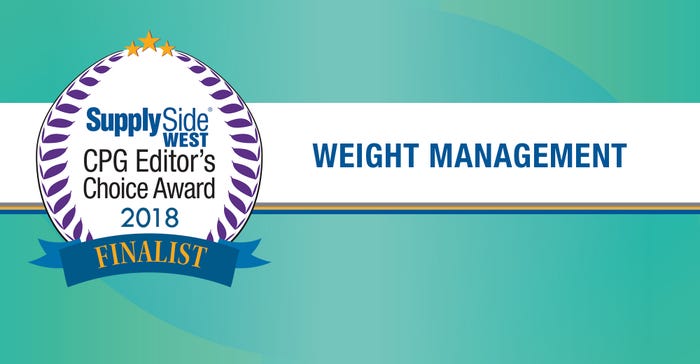 Weight management finalists for 2018 SupplySide CPG Editor’s Choice Award – image gallery