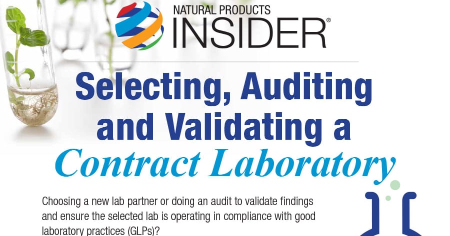Lablogic Contract Example Infographic: Validating a Contract Laboratory