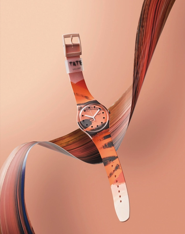 Barns-Graham's Orange and Red on Pink