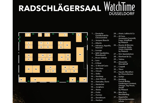 Hallenplan - Ratschlägersaal