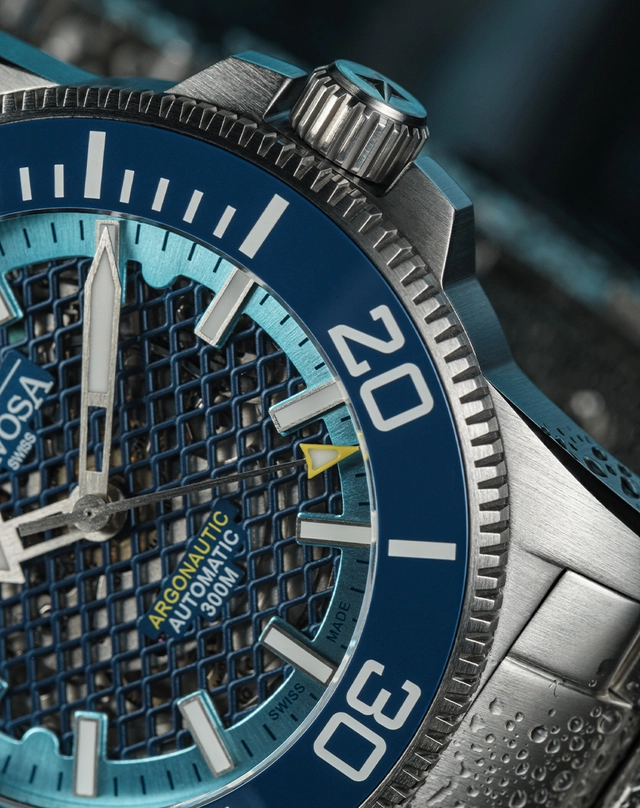 Davosa – Argonautic 41 Shark Diver Limited Edition Automatic, Taucheruhr mit Automatikwerk Davosa – Argonautic 41 Shark Diver Limited Edition Automatic, Taucheruhr mit transparentem Zifferblatt