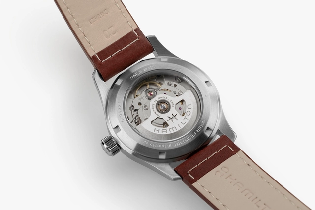 Rückseite der Hamilton Khaki Field Automatic
