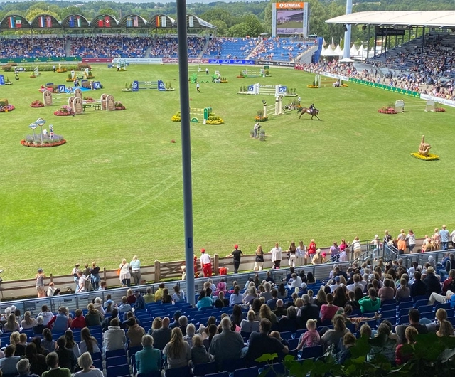 Blick von der Rolex-Lounge beim CHIO Aachen 2023