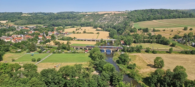 Landschaftsaufnahme in der Saale-Unstrut-Region.