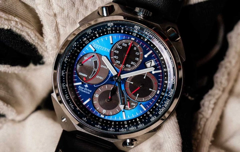 Zifferblatt der Citizen Promaster Tsuno Chrono Racer