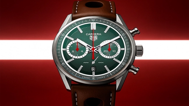 Zifferblatt, TAG Heuer x Goodwood Festival of Speed 2025 Carrera Chronograph