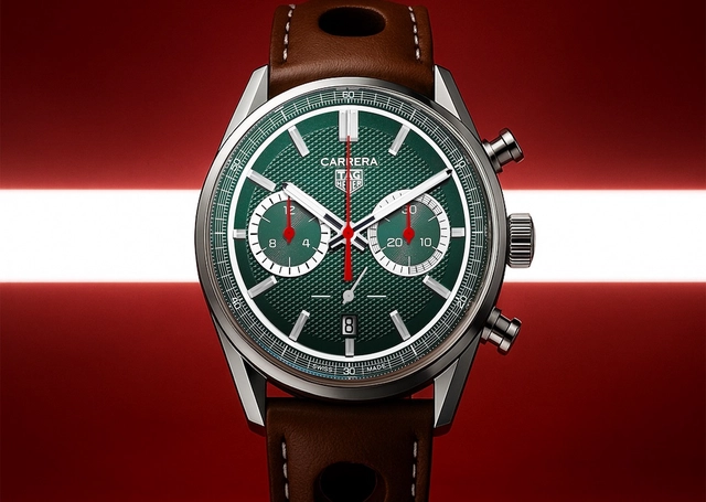 Zifferblatt, TAG Heuer x Goodwood Festival of Speed 2025 Carrera Chronograph