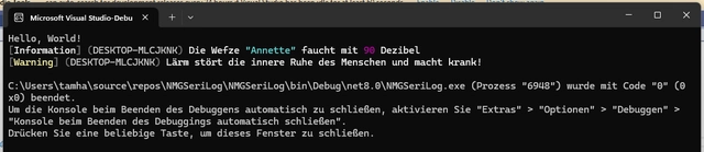 Der Maschinenname erscheint in der Ausgabe (Bild 6) Der Maschinenname erscheint in der Ausgabe (Bild 6)