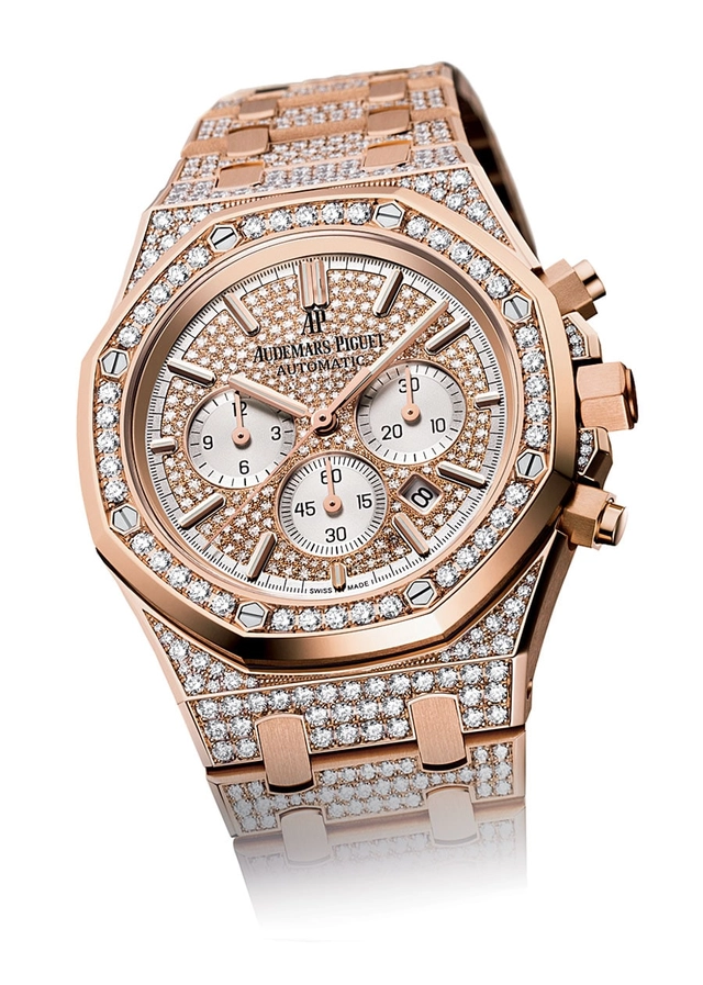 Audemars Piguet: Royal Oak Chronograph mit 966 Diamanten