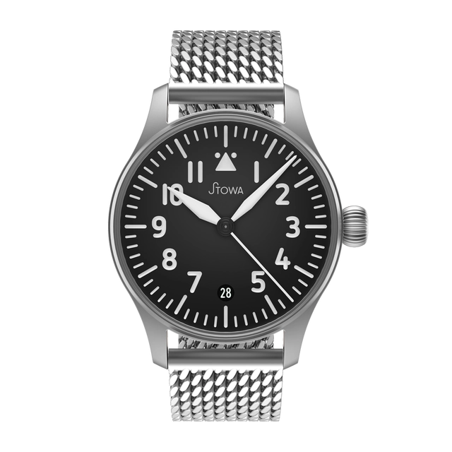 Stowa Verus 36 Datum mit Milanaiseband und Logo