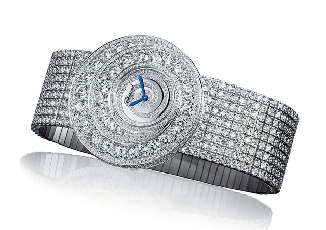 Ganz ausgefasste Haute-Joaillerie-Uhr von Chopard