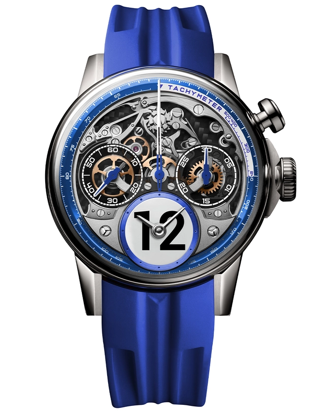 Louis Moinet – Time to Race Rush Louis Moinet – Time to Race Rush, Automatikchronograph mit Kautschukband