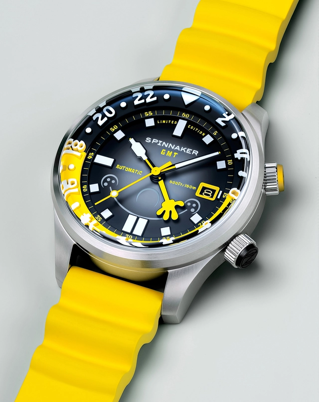 Spinnaker Bradner GMT Automatic SpongeBob SquarePants „Bubbly Grins“, Taucheruhr mit Automatikkaliber
