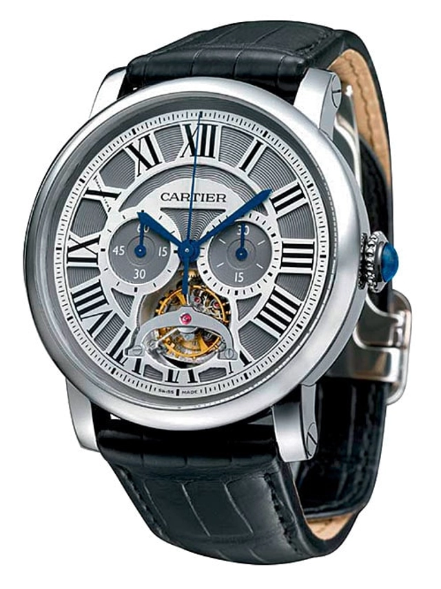 Rotonde de Cartier Tourbillon Single Push-Piece Chronograph