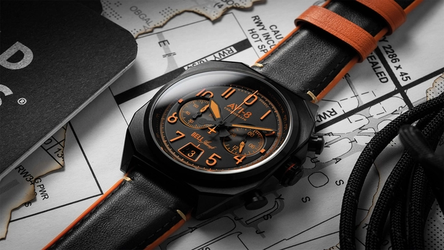 AVI-8 AV 4118 Bell X 1 Machbuster Chronograph mit schwarzem Zifferblatt