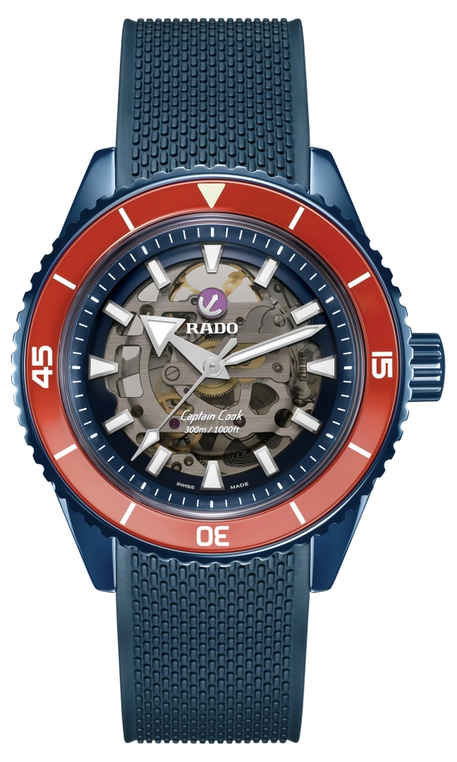 Rado Captain Cook High-Tech Ceramic Skeleton orange, Soldat 