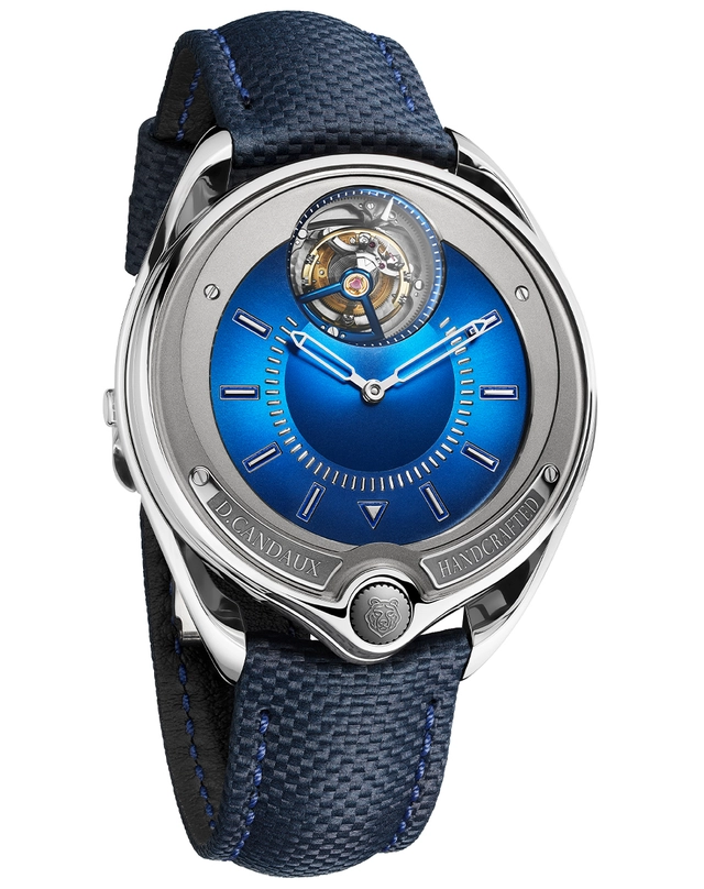 David Candaux – DC7 Blue Hawk, Titanuhr mit Tourbillon