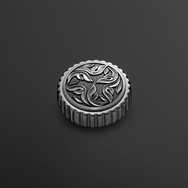 Louis Erard Gravee, Krone mit Blumenmuster