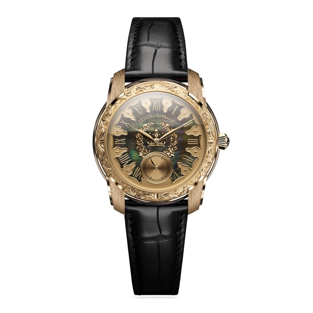 Dolce & Gabbana „Manifattura Italiana” „Roma” Vollansicht der Dolce & Gabbana „Manifattura Italiana” „Roma” mit Zifferblatt und Armband