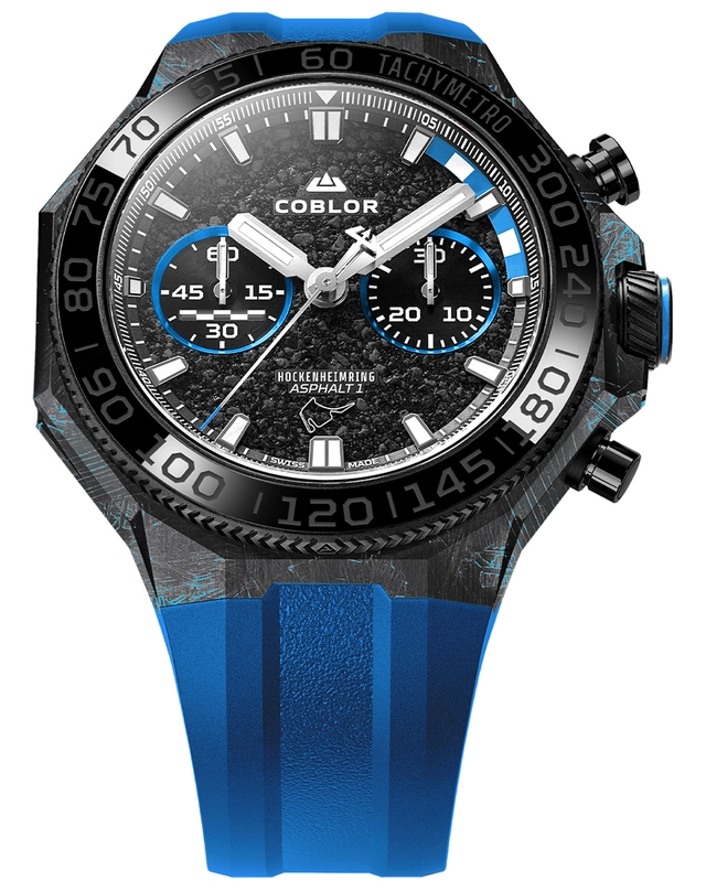 Coblor – Hockenheimring Asphalt 1, Chronograph mit Forged-Carbon-Gehäuse
