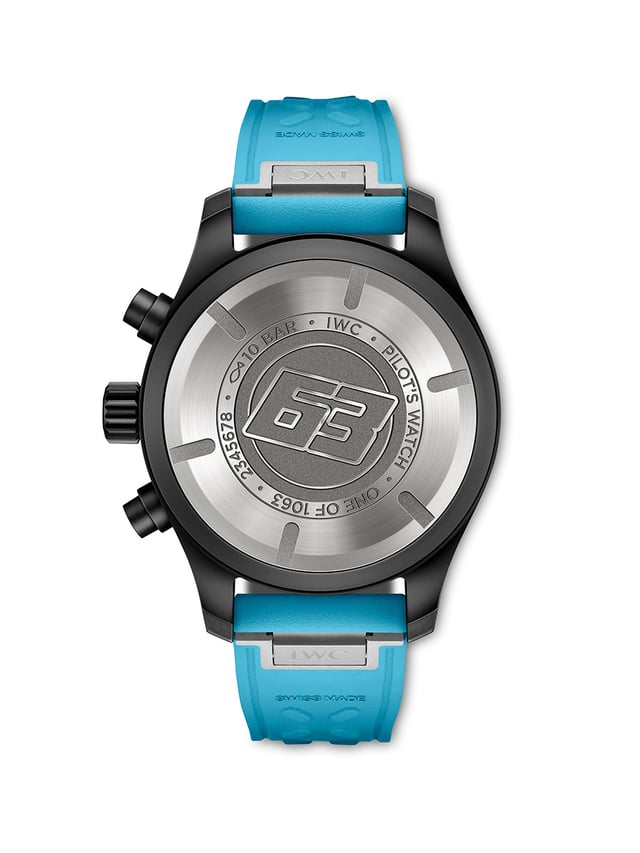 IWC Pilot’s Watch Chronograph 41 George Russell, Referenz IW389411, Gehäuseboden