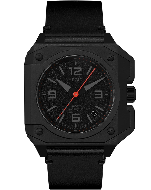 Hegid – Expedition Serie Noire Hegid – Expedition Serie Noire, schwarz DLC-beschichteter Einsatzzeitmesser