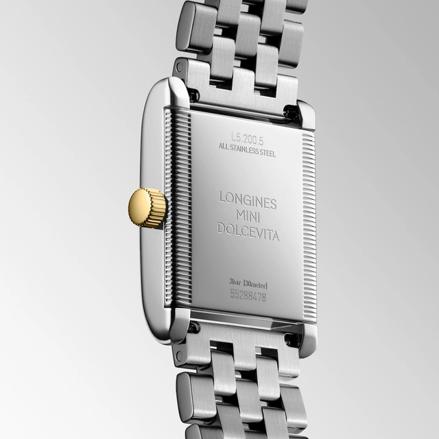 Rückseite der Mini DolceVita Uhr von Longines
