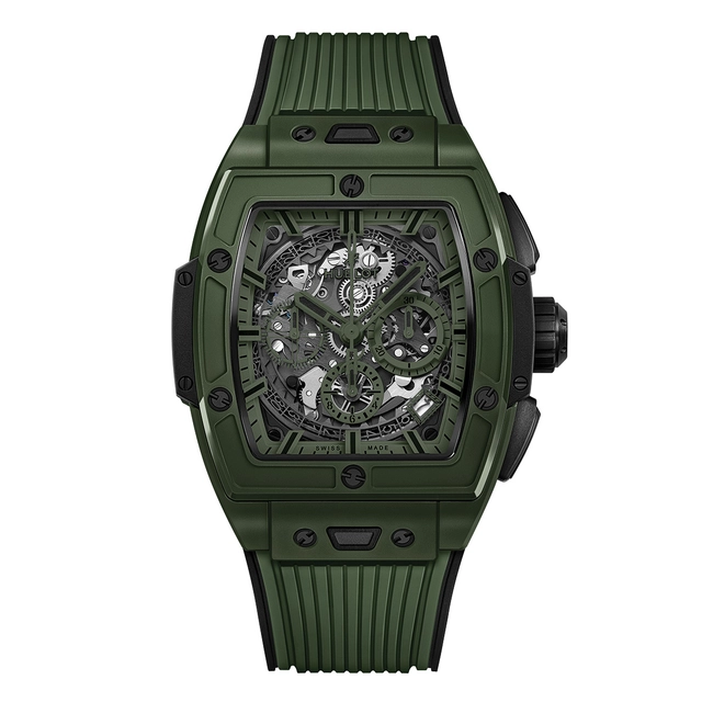 Hublot Spirit of Big Bang Chronograph, Keramikuhr in Dunkelgrün, Referenz 642.GX.5210.RX