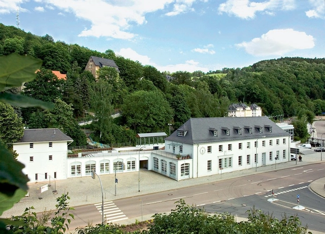 Firmengebäude Nomos Glashütte