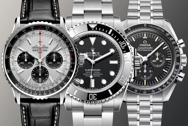 Breitling, Rolex, Omega Breitling, Rolex, Omega