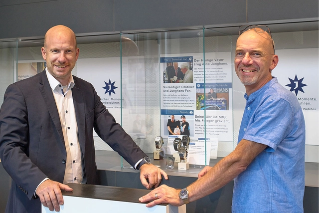 Junghans Armbanduhren-Ausstellung: Hannes Steim und Norbert Grünberger Junghans Armbanduhren-Ausstellung: Hannes Steim und Norbert Grünberger