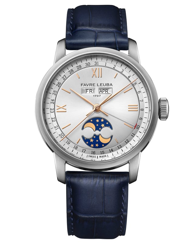 Favre Leuba: 1737 Triple Calendar silver