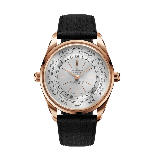 Carl F. Bucherer Heritage Worldtimer aus Roségold