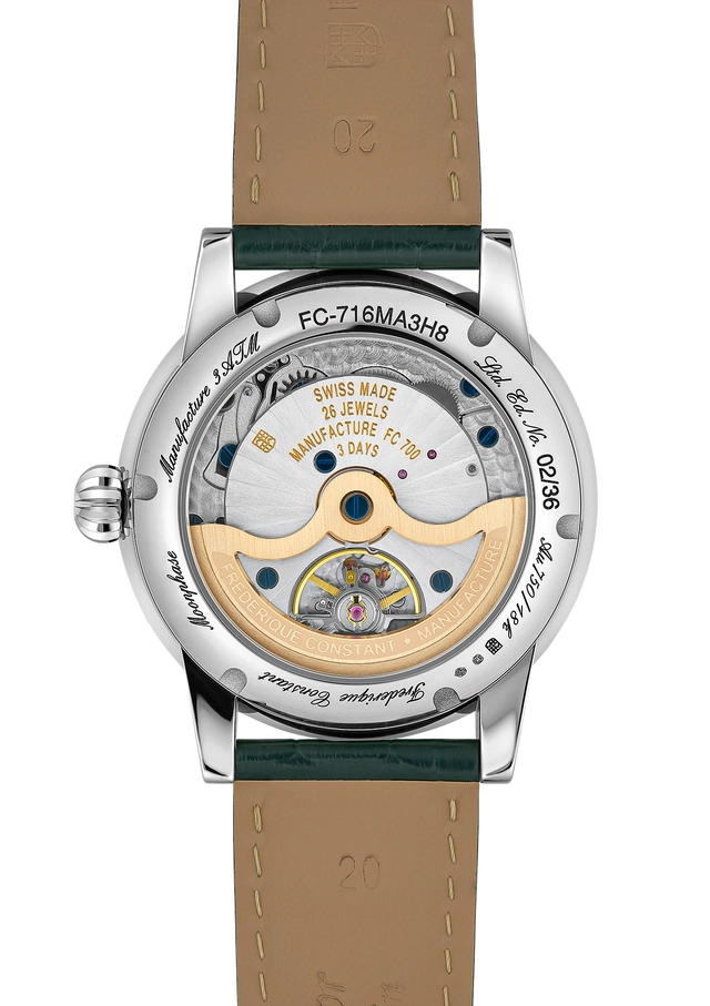  Frederique Constant Classic Moonphase Date Manufacture GWD 2024, Rueckseite