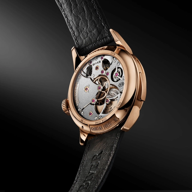 Biver Carillon Tourbillon Rotgold Obsidianzifferblatt Boden