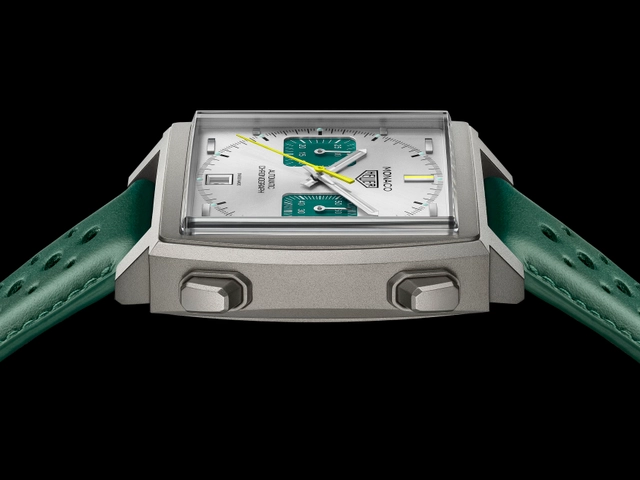 TAG Heuer Monaco Racing Green, Gehäuseansicht