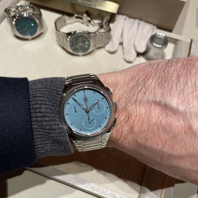 Parmigiani-Tonda-PF-Chronograph-Mineral-Blue-Wristshot-WT.jpg Parmigiani: Tonda PF Chronograph Mineral Blue Wristshot WT