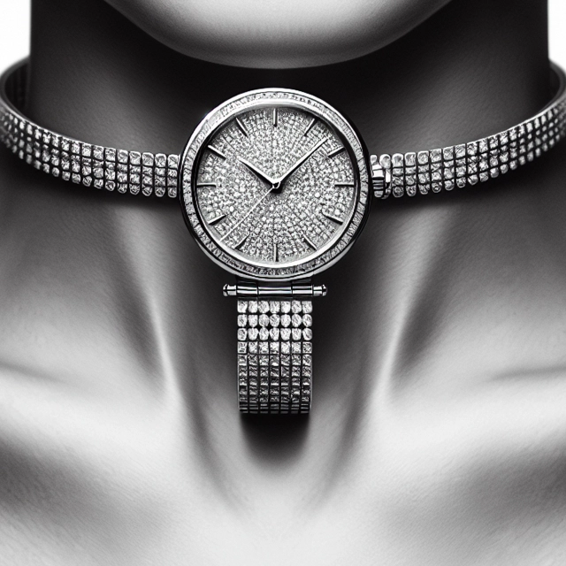 choker with a watch, Symbolfoto