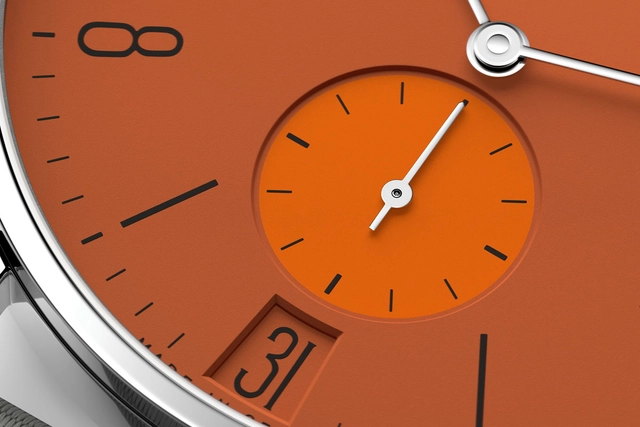 Nomos Glashütte: Tangente 38 Datum Poporange