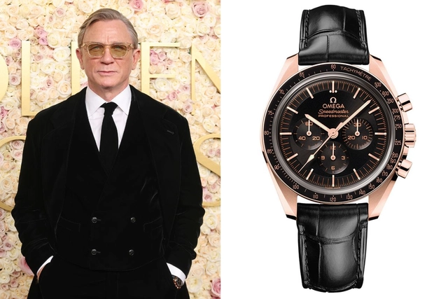 Daniel Craig mit der Omega Speedmaster Moonwatch