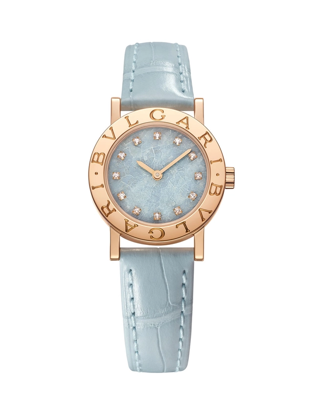 Bulgari-Bulgari-50th-Anniversary-azzurro-infinito-26mm-Soldat.jpg 50 Jahre Bulgari Bulgari Jubiläumsmodell 104191 mit Zifferblatt aus Azzurro-Infinito-Marmor
