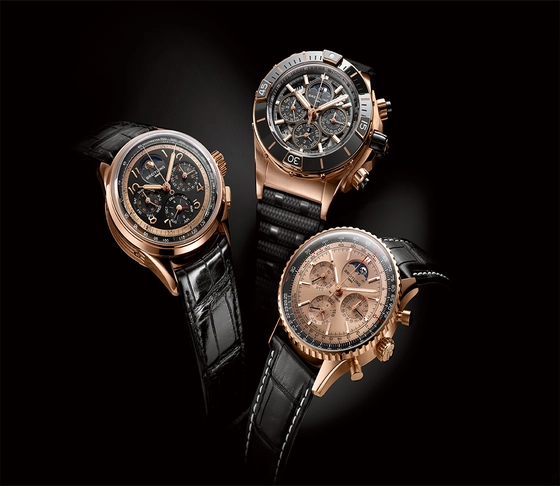 Breitling Limited Editions seiner drei Flaggschiff-Modelle Premier, Navitimer und Chronomat