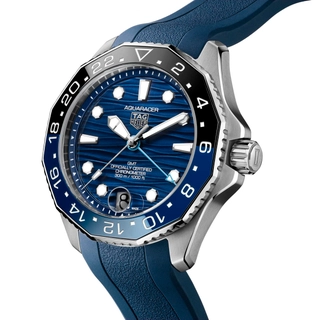 TAG Heuer Aquaracer Professional 300 GMT blau Halbseite