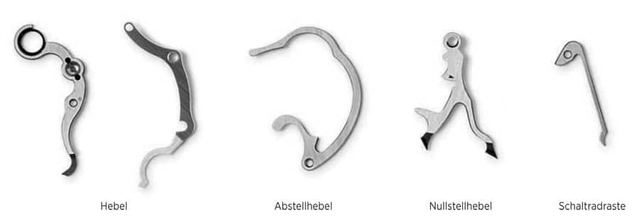 Rasten und Hebel aus dem Handaufzugskaliber L903.0 von A. Lange & Söhne