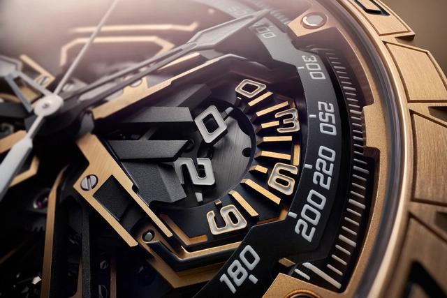 Roger Dubuis Excalibur Spider Flyback Chronograph Detail Minutenzähler