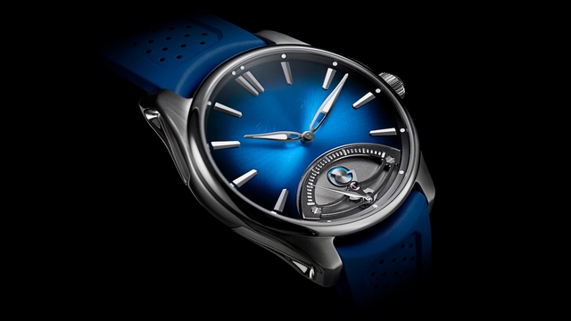 H. Moser & Cie. Pioneer Retrograde Seconds mit Midnight-Blue-Fumé-Zifferblatt