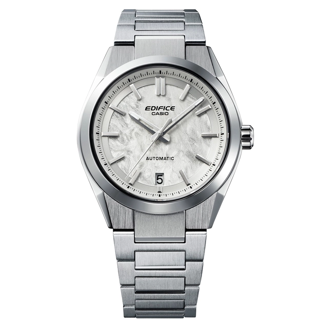 Casio Edifice EFK-100D-7A, Edelstahluhr mit weißem Zifferblatt Casio Edifice EFK-100D-7A, Edelstahluhr mit weißem Zifferblatt