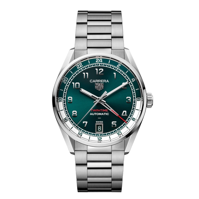 Edelstahluhr TAG Heuer Carrera Date Twin-Time