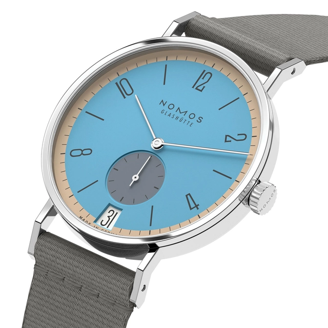 Nomos Glashütte: Tangente 38 Datum Delfin