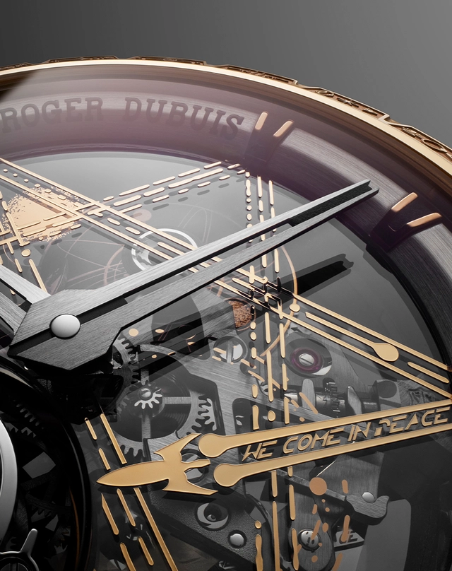 Roger Dubuis – Excalibur Monotourbillon Dr. Woo Episode III Roger Dubuis – Excalibur Monotourbillon Dr. Woo Episode III, Uhr mit Tourbillon und Rosegold-Applikationen